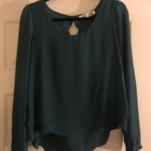 Green blouse